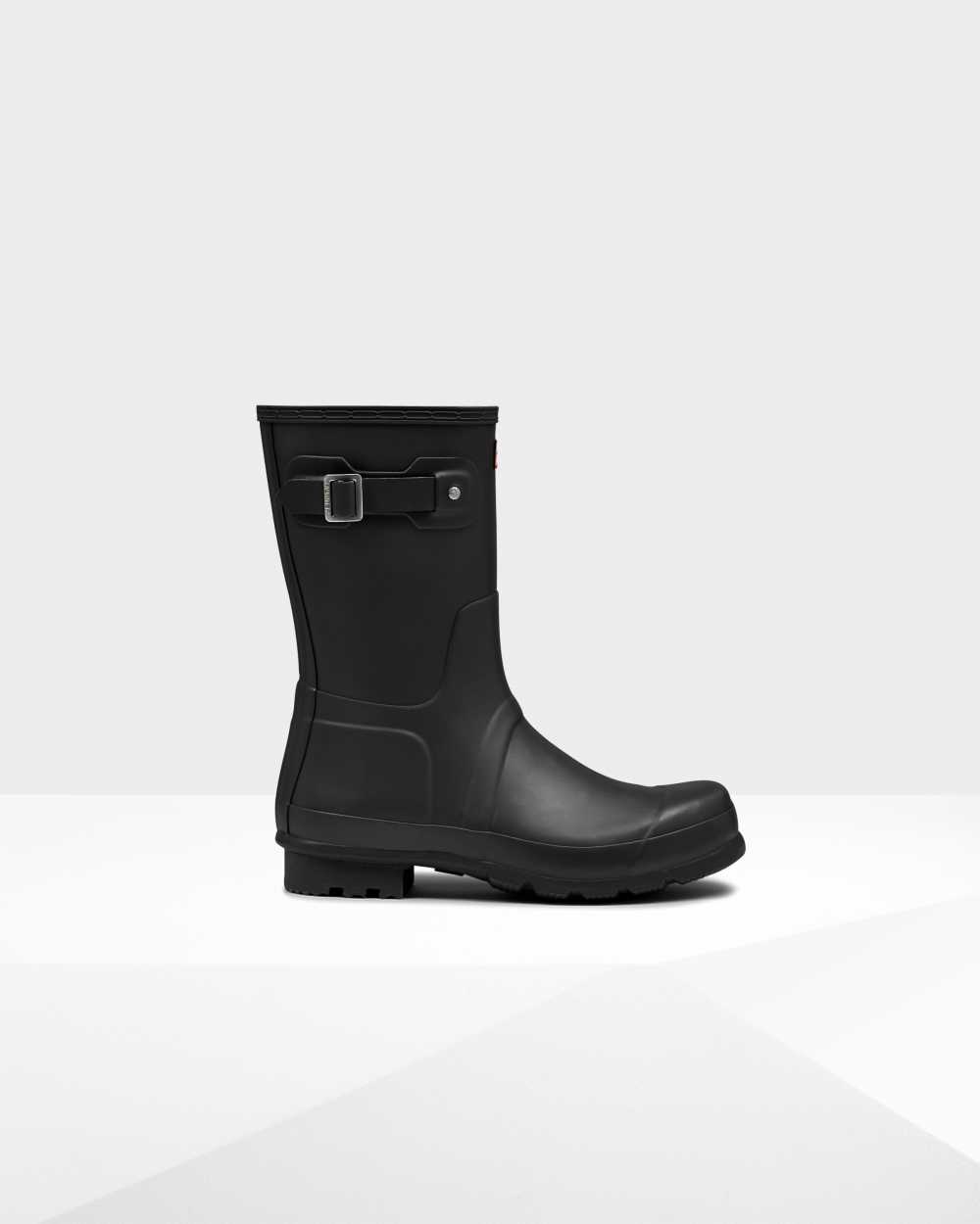 Hunter Original Short Men's Rain Boots NZ-27716Z Black